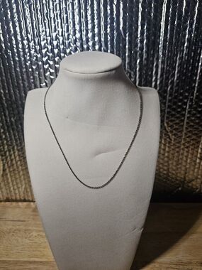 Sterling Silver 925 Rope Necklace - 16in
